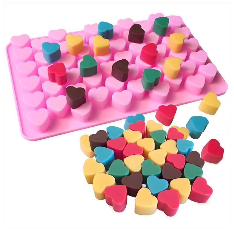 55 Grids Heart Silicone Cake M - огляд і ціна Soap Making Organic