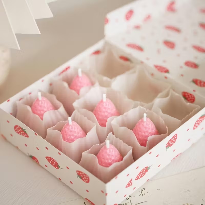 Strawberry Silicone Candle Mol - огляд і ціна Soap Making Organic