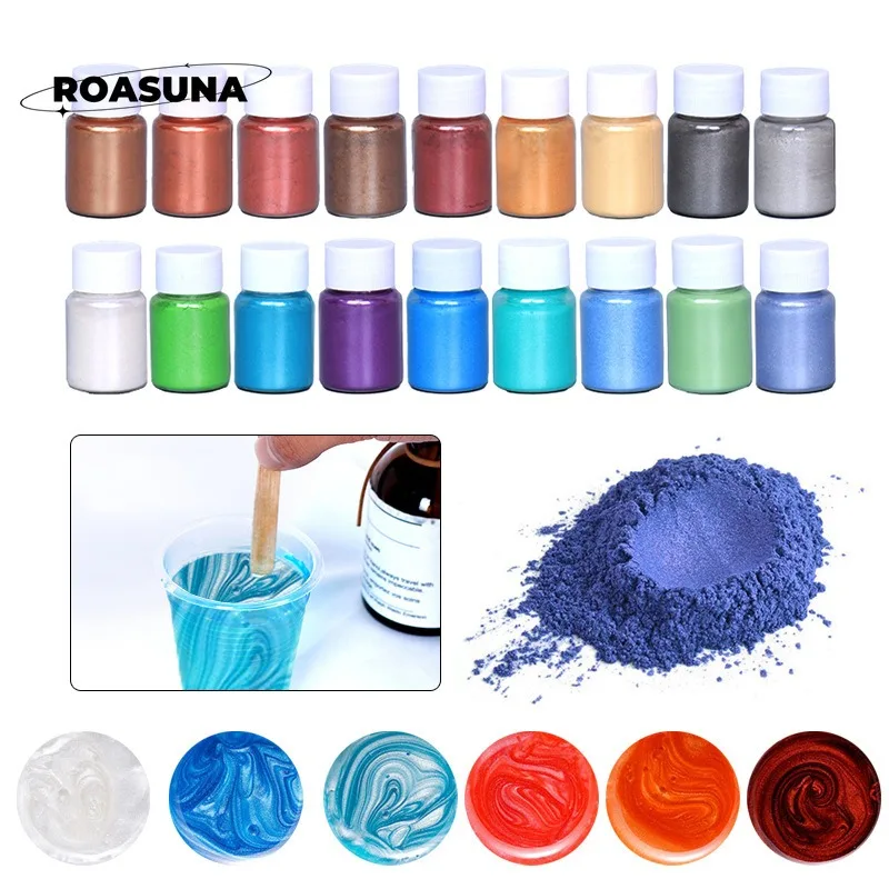 24 Colors Mica Pearl Powder fo - огляд і ціна Mica Powder Colorant