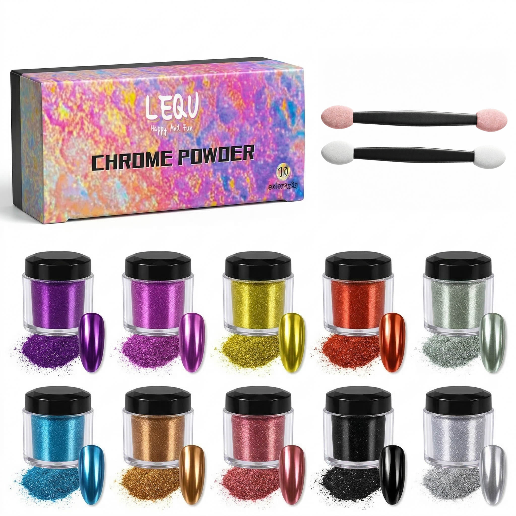 DIY 10-Color Magic Mirror Powd - огляд і ціна Mica Powder Colorant