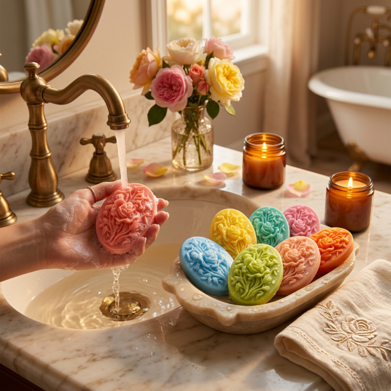 4 Silicone mold with flower sh - огляд і ціна Soap Making Organic