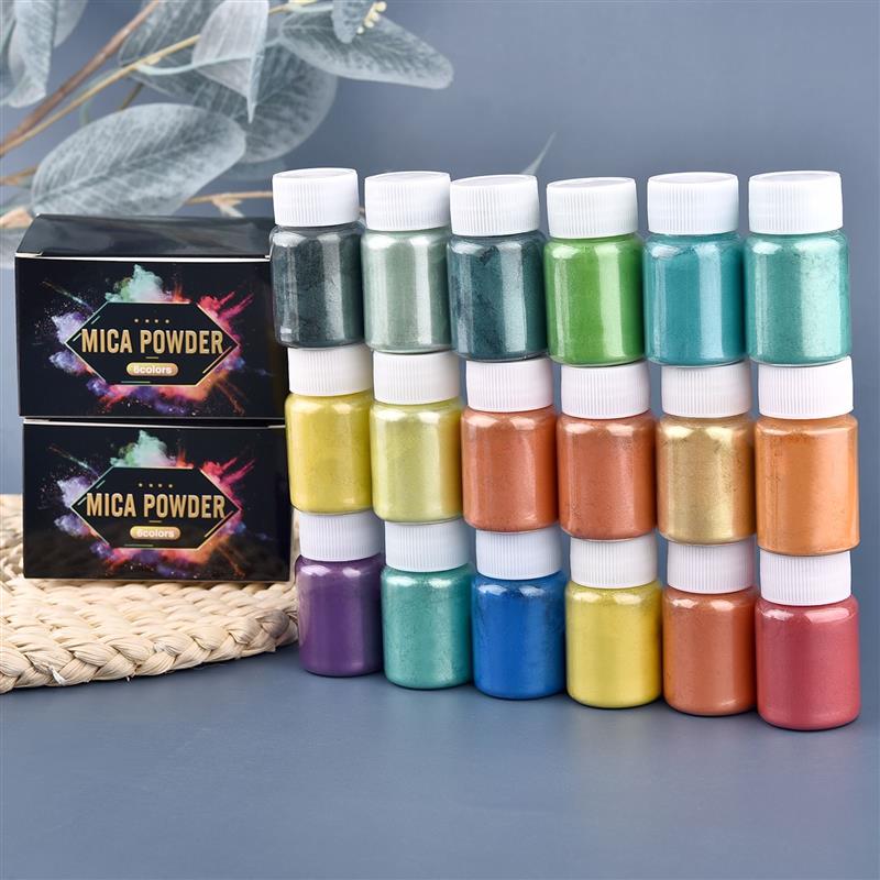 6 Pcs-Set Epoxy Resin Dye Mica - огляд і ціна Mica Powder Colorant